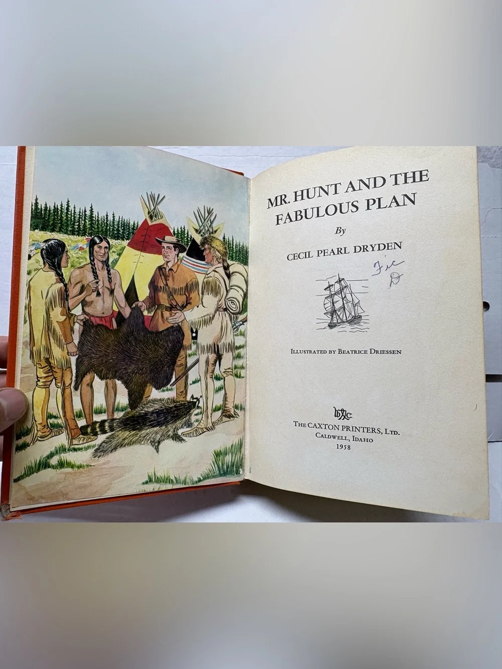 MR. HUNT AND THE FABULOUS PLAN Cecil Dryden /  Beatrice Dreissen illus 1958. 1st